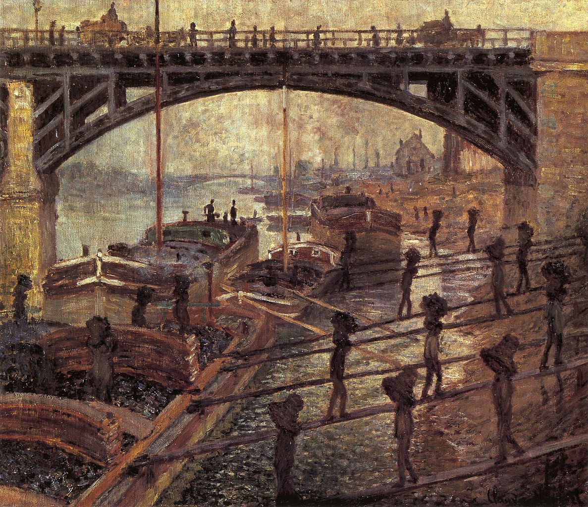 Monet, Unloading Coal, c. 1875